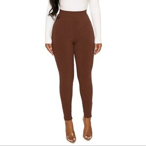 Brown Chocolate Snatched Leggings